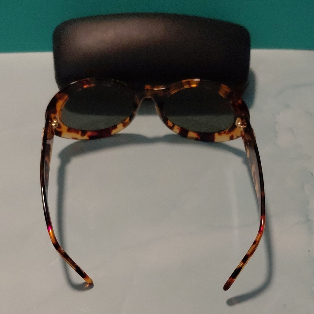 Vintage GUCCI GG2400/N/S 02Y 54mm Tortoise Oval Sunglasses 🕶😎 - Picture 4 of 6